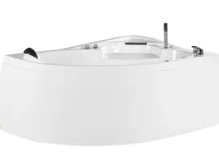 Banheira De Hidromassagem De Canto A Esquerda Com Led Em Branco Neiva