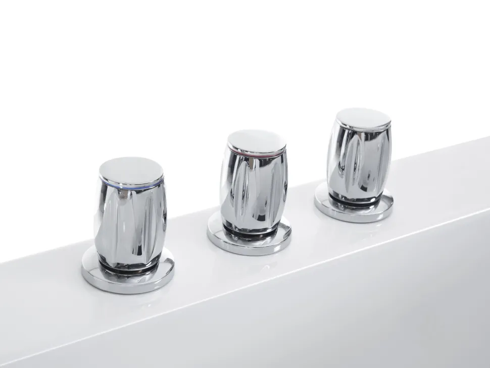 Banheira De Hidromassagem De Canto Em Acrilico Branco Com Led 146 X 146 Cm Tocoa