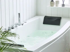 Banheira De Hidromassagem Em Acrilico Branco Com Led 173 X 82 Cm Moor