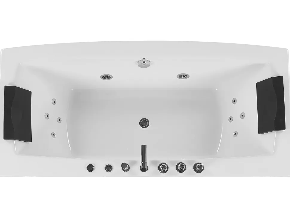 Banheira De Hidromassagem Em Acrilico Branco Com Led 173 X 82 Cm Moor