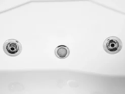 Banheira De Hidromassagem De Canto Direito Em Acrilico Branco Com Led 180 X 120 Cm Calama