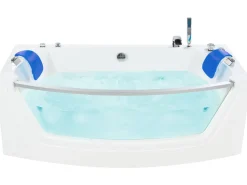 Banheira De Hidromassagem Em Acrilico Branco Com Led 175 X 85 Cm Fuerte