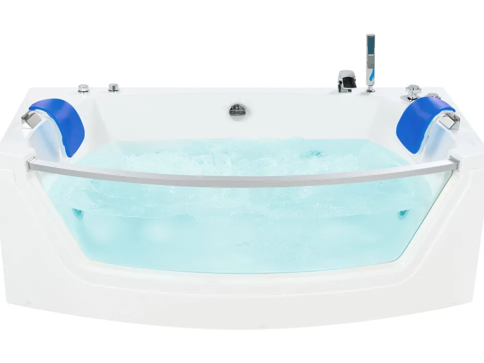 Banheira De Hidromassagem Em Acrilico Branco Com Led 175 X 85 Cm Fuerte
