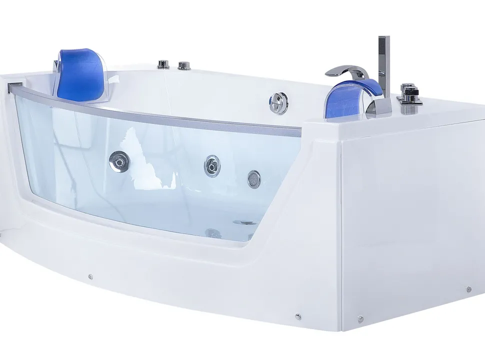 Banheira De Hidromassagem Em Acrilico Branco Com Led 175 X 85 Cm Fuerte