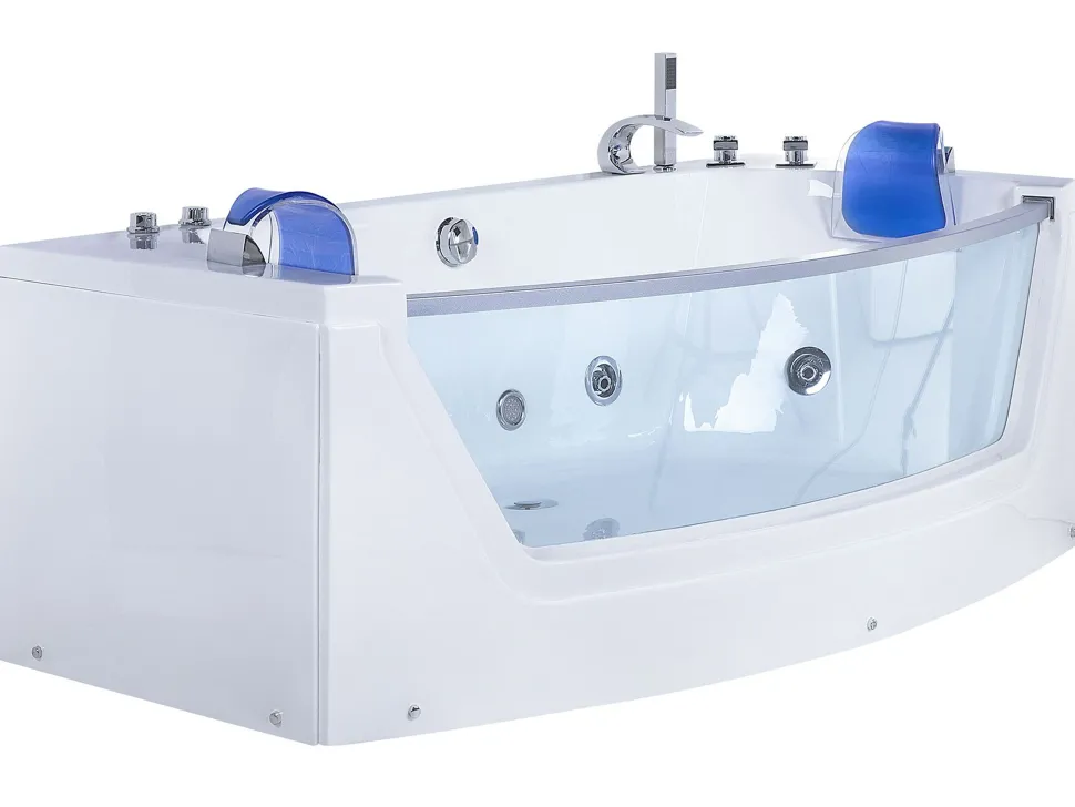 Banheira De Hidromassagem Em Acrilico Branco Com Led 175 X 85 Cm Fuerte