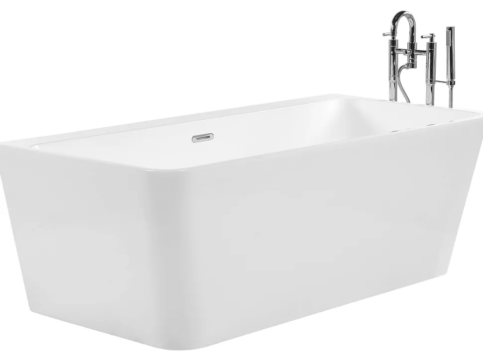 Banheira Para Parede Em Acrilico Branco 170 X 80 Cm Hassel