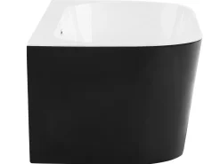 Banheira Para Parede Em Acrilico Preto 170 X 80 Cm Harvey