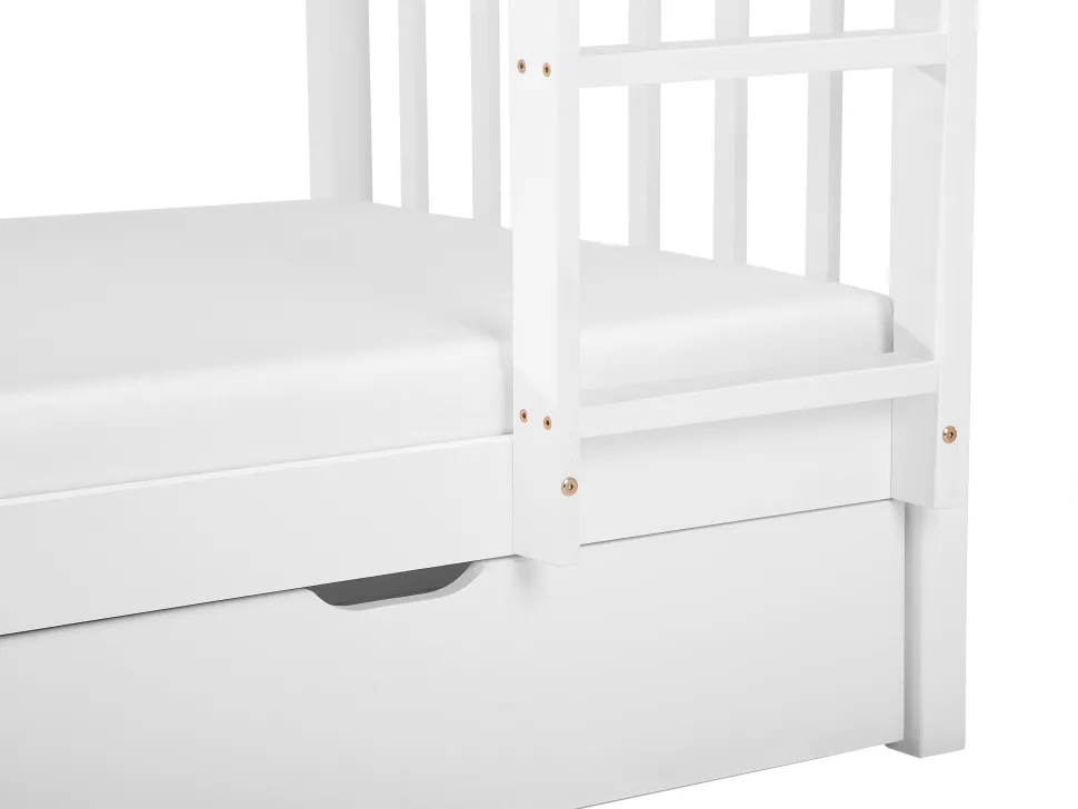 Beliche Com Gavetas Em Madeira De Pinho Branco 90 X 200 Cm Revin