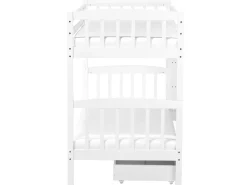 Beliche Com Gavetas Em Madeira De Pinho Branco 90 X 200 Cm Revin