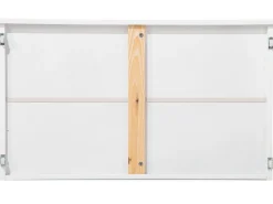 Beliche Com Gavetas Em Madeira De Pinho Branca 90 X 200 Cm Radon