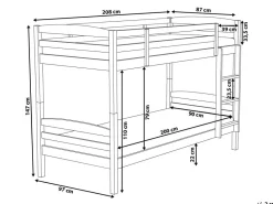 Beliche Em Madeira De Pinho Branca 90 X 200 Cm Regat