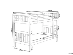 Beliche Em Madeira De Pinho Branco 90 X 200 Cm Revin