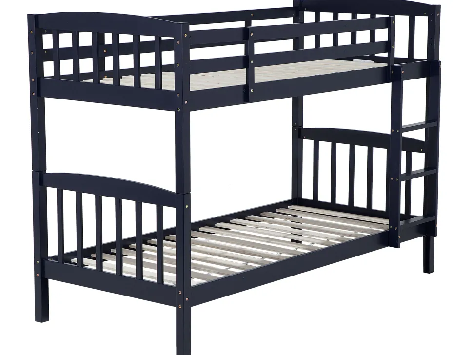 Beliche Em Madeira De Pinho Azul Marinho 90 X 200 Cm Revin