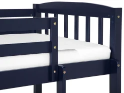 Beliche Em Madeira De Pinho Azul Marinho 90 X 200 Cm Revin