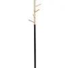Bengaleiro Em Madeira De Pinho E Metal Preto 170 Cm Aubum