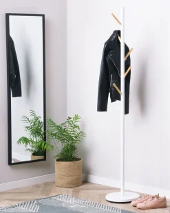 Bengaleiro Em Metal Branco 170 Cm Albin