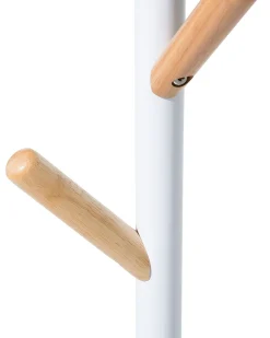 Bengaleiro Em Metal Branco 170 Cm Albin