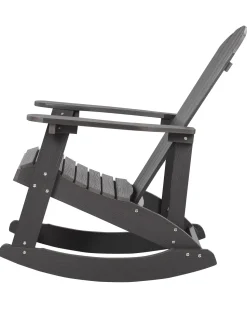 Cadeira De Baloico De Jardim Cinzenta Escura Adirondack