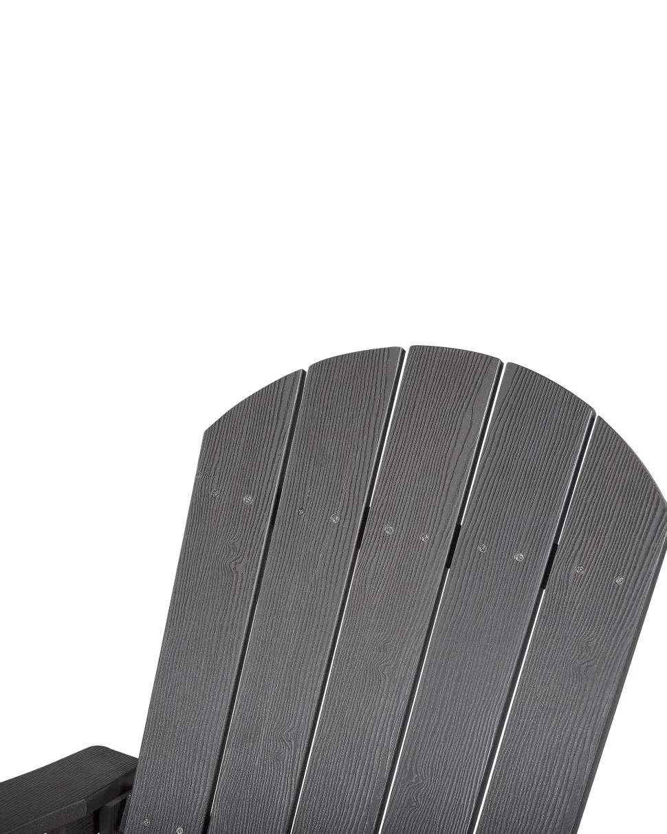 Cadeira De Baloico De Jardim Cinzenta Escura Adirondack