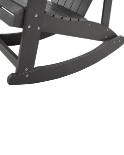 Cadeira De Baloico De Jardim Cinzenta Escura Adirondack