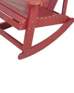 Cadeira De Baloico De Jardim Vermelha Adirondack