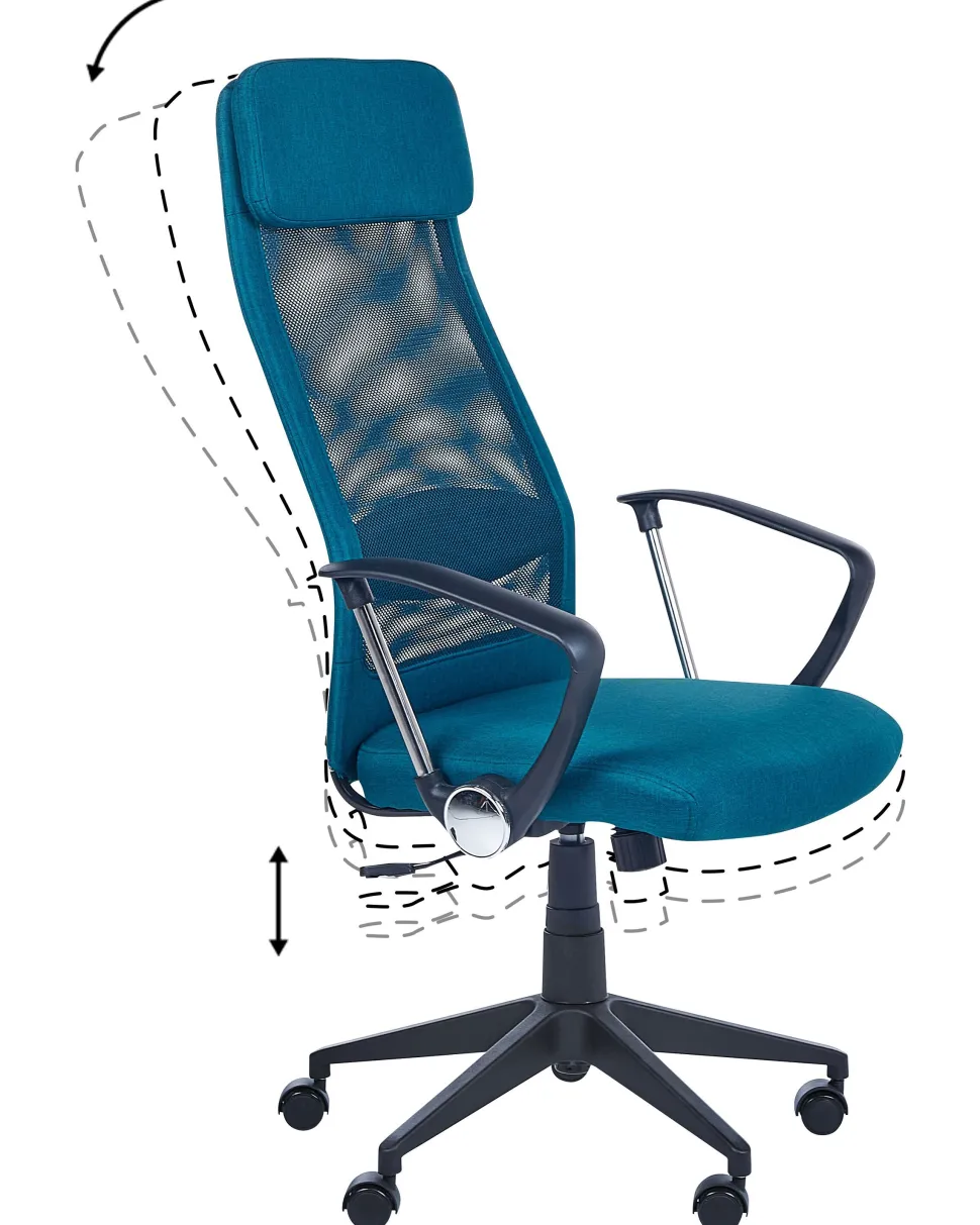 Cadeira De Escritorio Azul Escura Pioneer