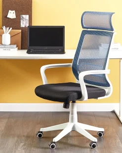 Cadeira De Escritorio Azul Leader