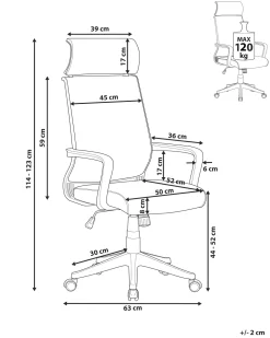 Cadeira De Escritorio Azul Leader