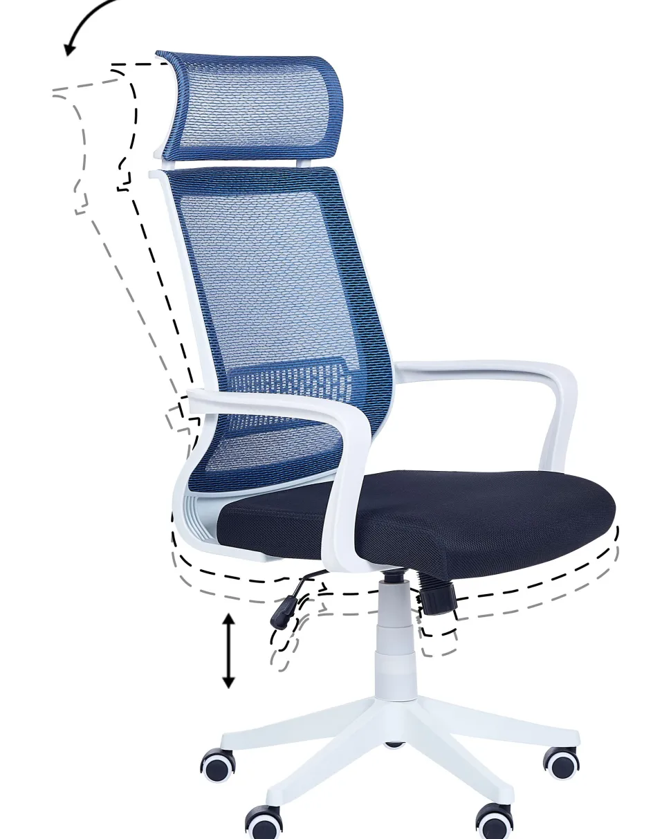 Cadeira De Escritorio Azul Leader