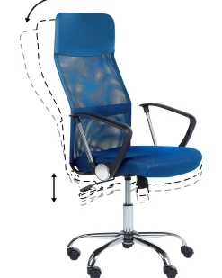 Cadeira De Escritorio Azul Design