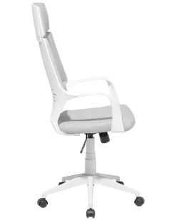 Cadeira De Escritorio Branca E Cinzenta Delight