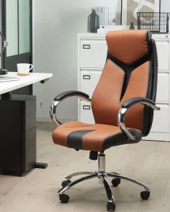 Cadeira De Escritorio Castanha Formula 1