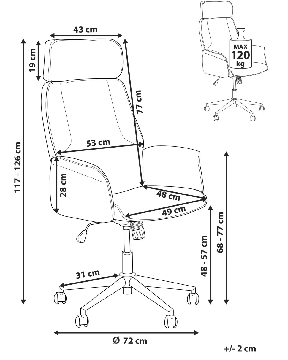 Cadeira De Escritorio Cinzenta Pilot