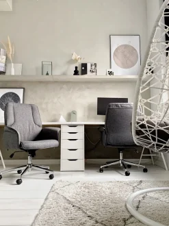 Cadeira De Escritorio Cinzenta Pilot