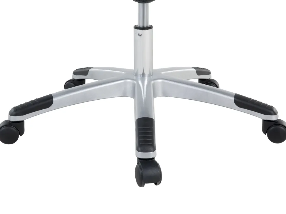 Cadeira De Escritorio Com Bracos Ajustaveis Em Pele Sintetica Preta Dean