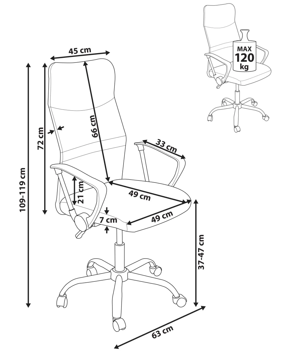 Cadeira De Escritorio Creme Design