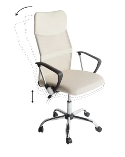 Cadeira De Escritorio Creme Design