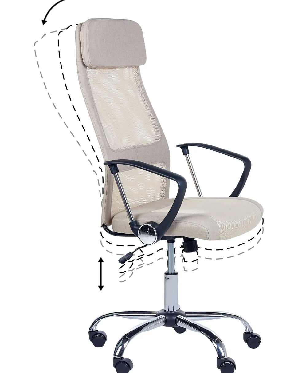 Cadeira De Escritorio Creme Pioneer