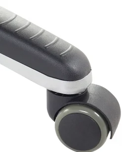 Cadeira De Escritorio Em Pele Sintetica Preta E Castanha Clara Prince