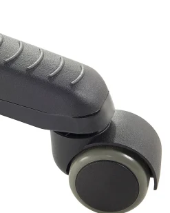 Cadeira De Escritorio Em Pele Sintetica Preta E Castanha Escura Prince