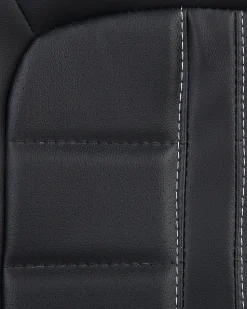 Cadeira De Escritorio Em Pele Sintetica Preta E Castanha Escura Prince