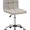 Cadeira De Escritorio Em Tecido Creme Marion