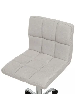 Cadeira De Escritorio Em Tecido Creme Marion