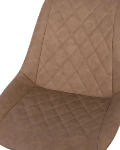 Cadeira De Escritorio Em Pele Sintetica Castanha Maribel