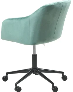 Cadeira De Escritorio Em Veludo Verde Menta Venice