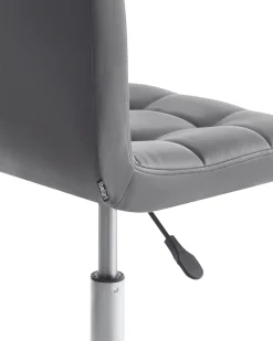 Cadeira De Escritorio Em Tecido Cinzento Marion