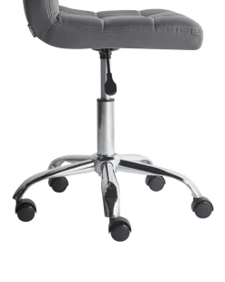 Cadeira De Escritorio Em Tecido Cinzento Marion