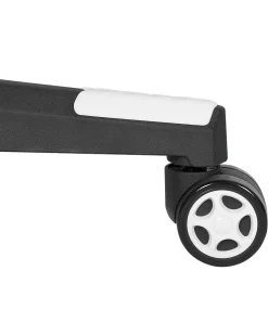 Cadeira De Escritorio Em Pele Sintetica Preta E Branca Gamer