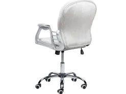 Cadeira De Escritorio Em Veludo Cinzento Claro Princess