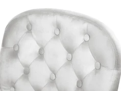 Cadeira De Escritorio Em Veludo Cinzento Claro Princess